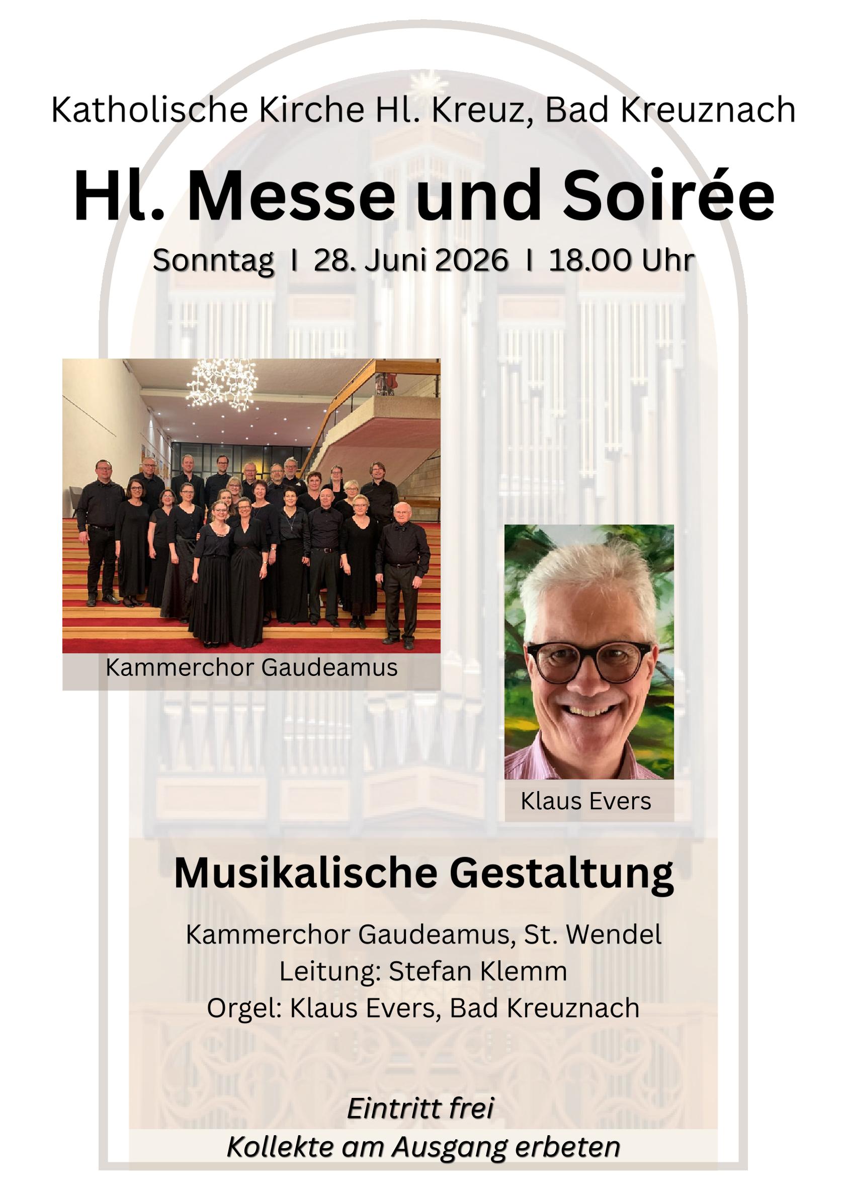 Plakat Hl. Kreuz Gaudeamus 28.6.2026 (c) Klaus Evers Plakat Hl. Kreuz Gaudeamus 28.6.2026