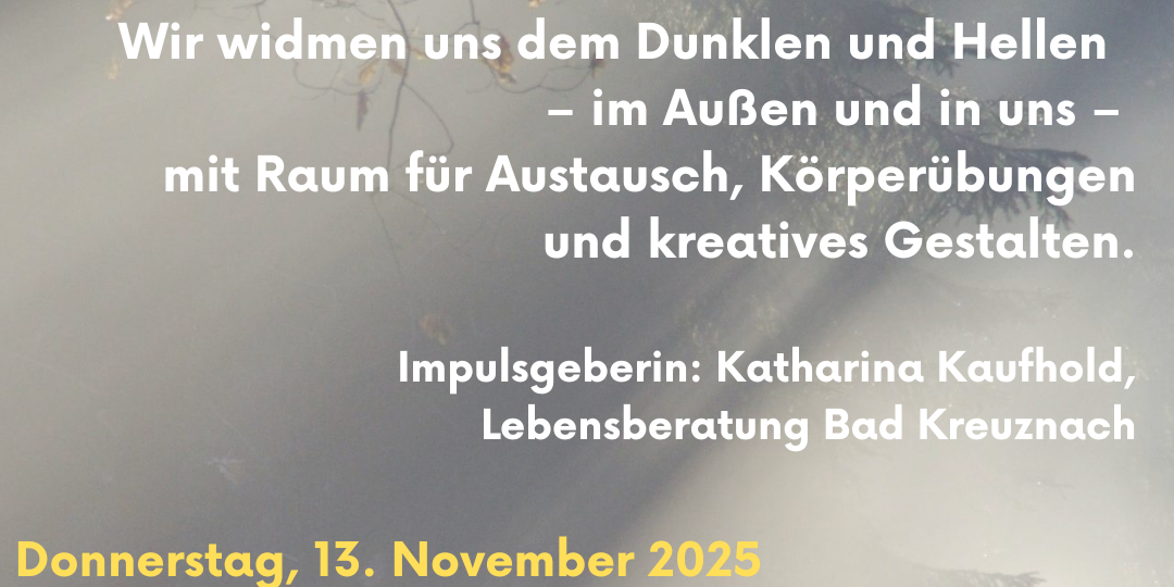 Strahlen im Novembergrau Flyer